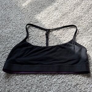 Black Racerback Sports Bralette size L
